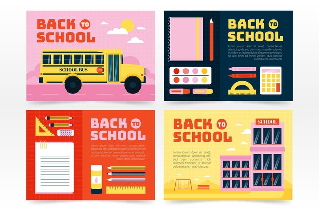 Back to school card template