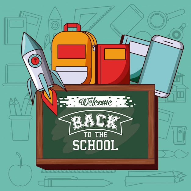 Free vector back to school card