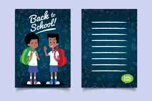 Free vector back to school card