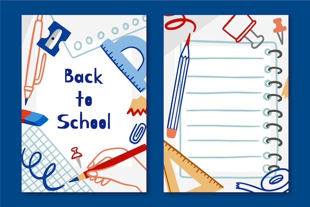 Free vector back to school card