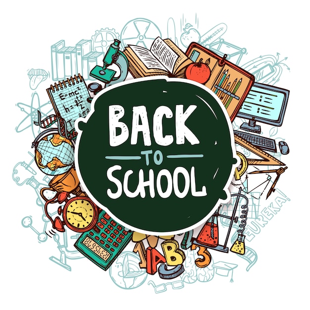 Free vector back to school concept