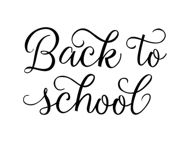 Back to school creative lettering