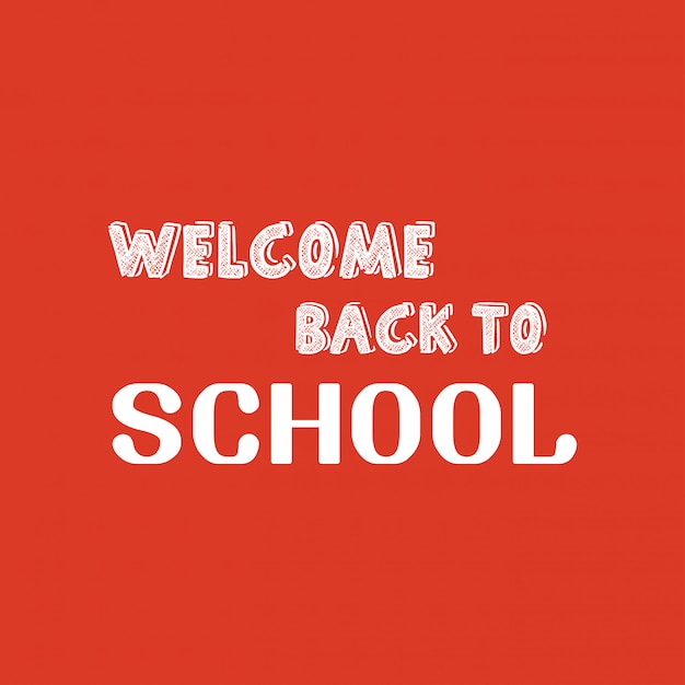 Back to School design with orange background vector