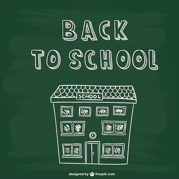 Free vector back to school drawing
