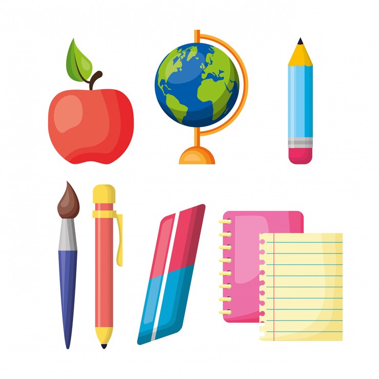 Free Vector back to school element collection