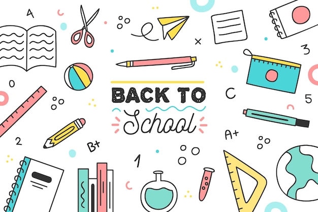 Back to school event background
