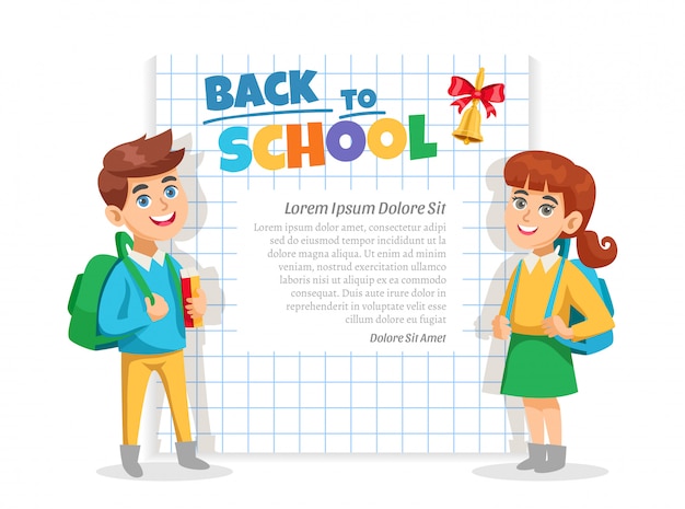 Back to school frame poster