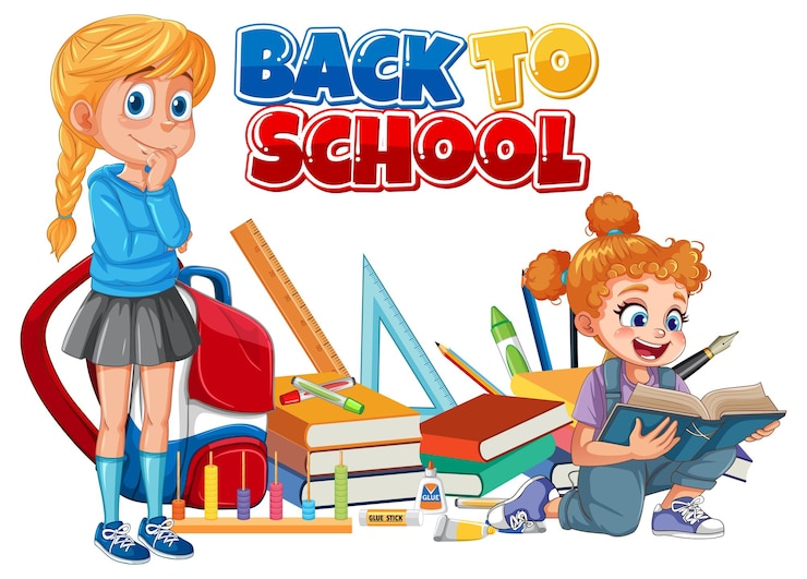 Free Vector back to school fun illustration