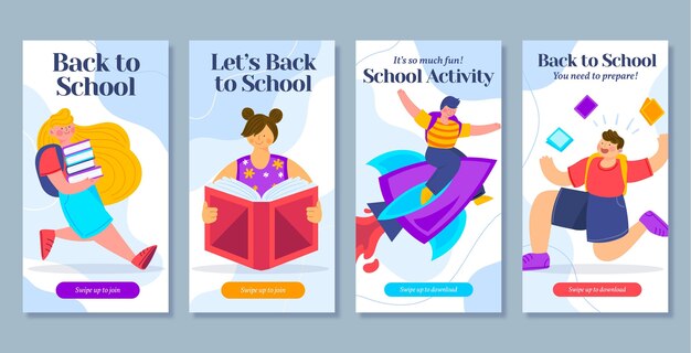 Back to school instagram stories collection