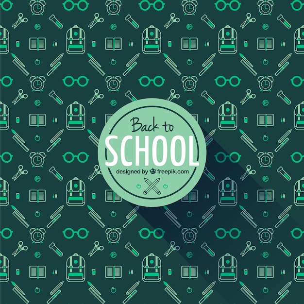 Free vector back to school label