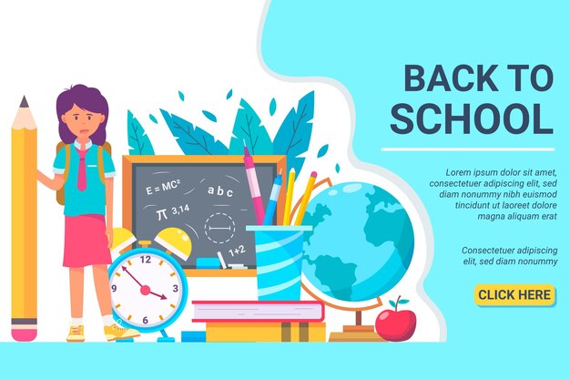 Back to school landing page