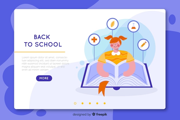 Back to school landing page