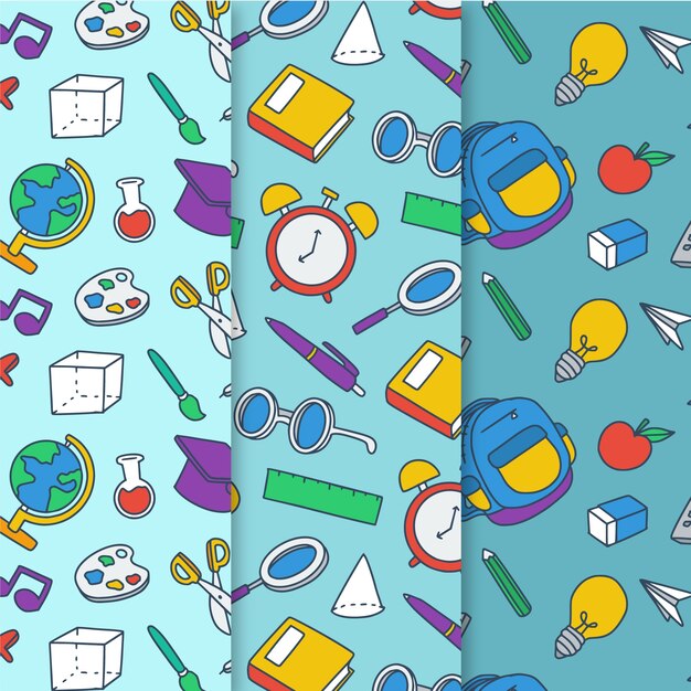 Back to school pattern collection draw