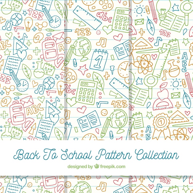 Back to school pattern collection