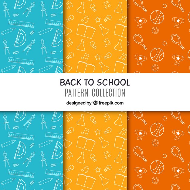 Back to school pattern collection