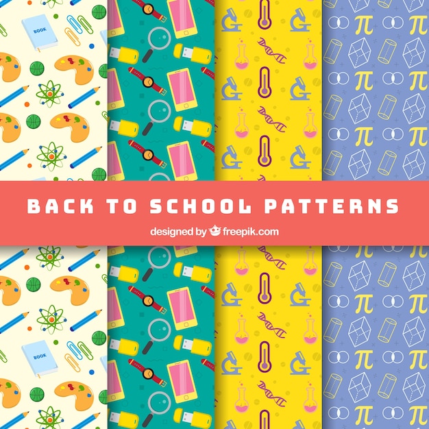 Back to school pattern collection