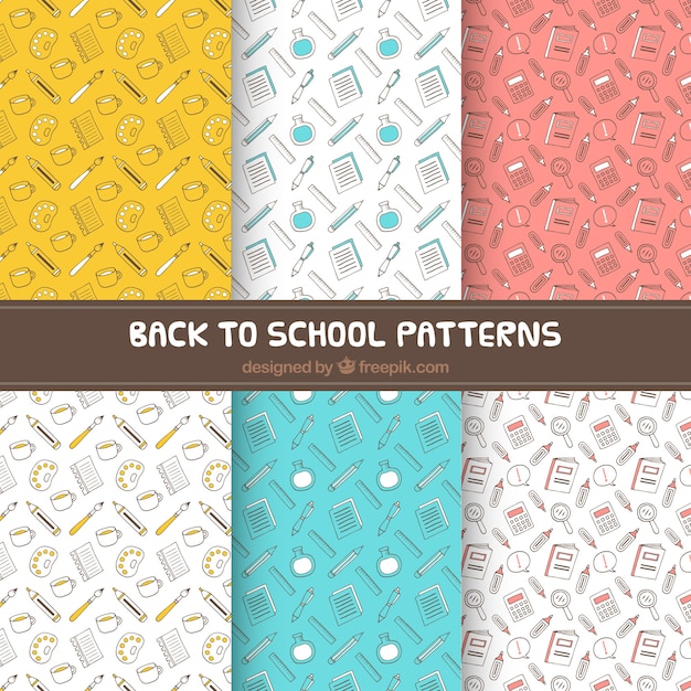 Back to school pattern set