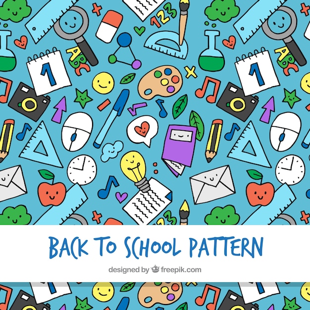 Free vector back to school pattern