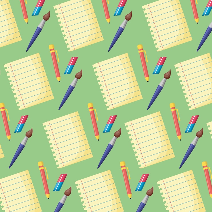 Free Vector back to school pattern