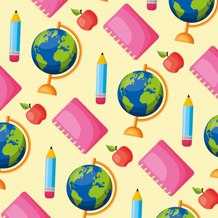 Free Vector back to school pattern