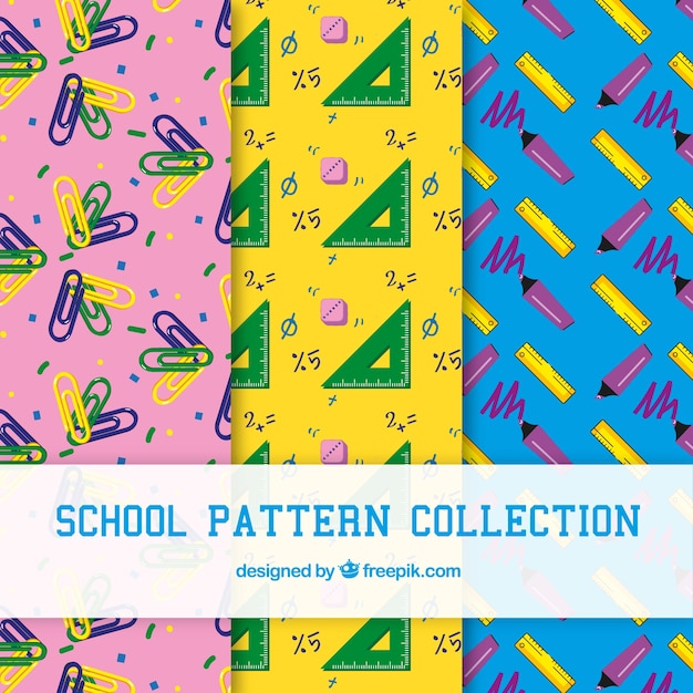 Back to school patterns collection