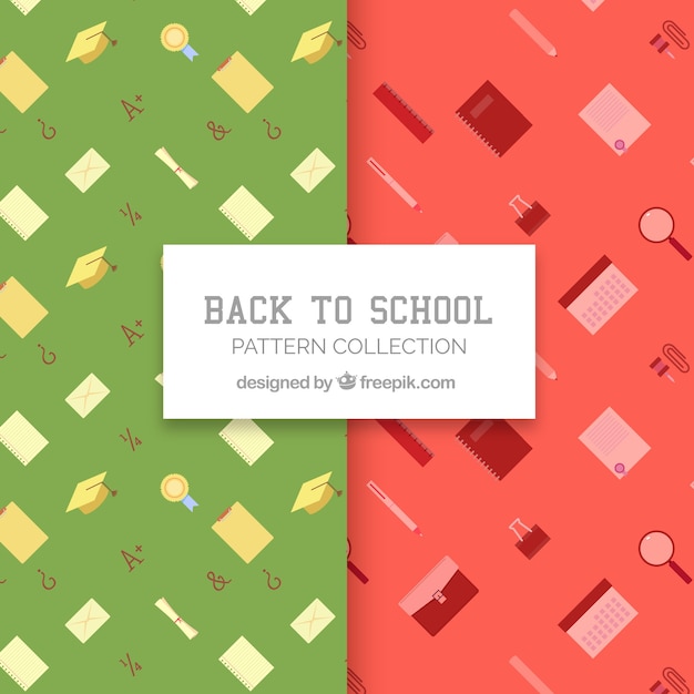 Back to school patterns collection