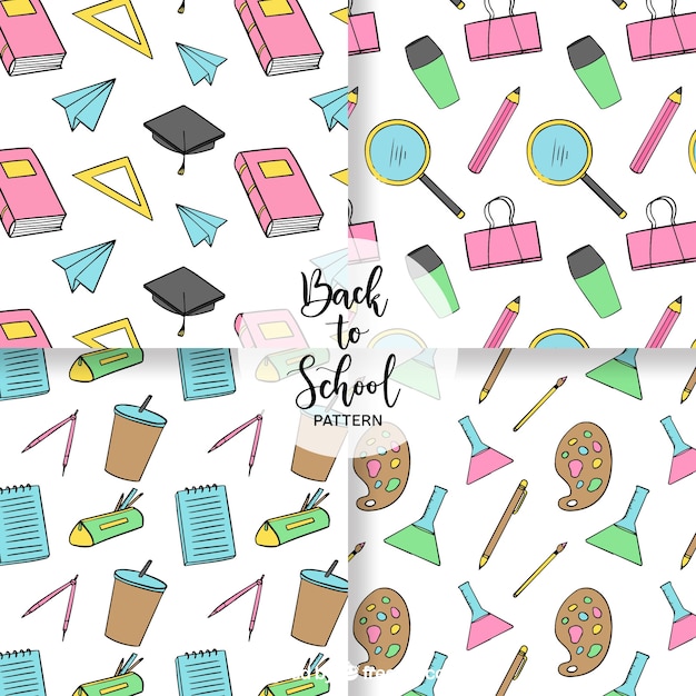 Back to school patterns collection 