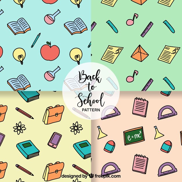 Back to school patterns collection