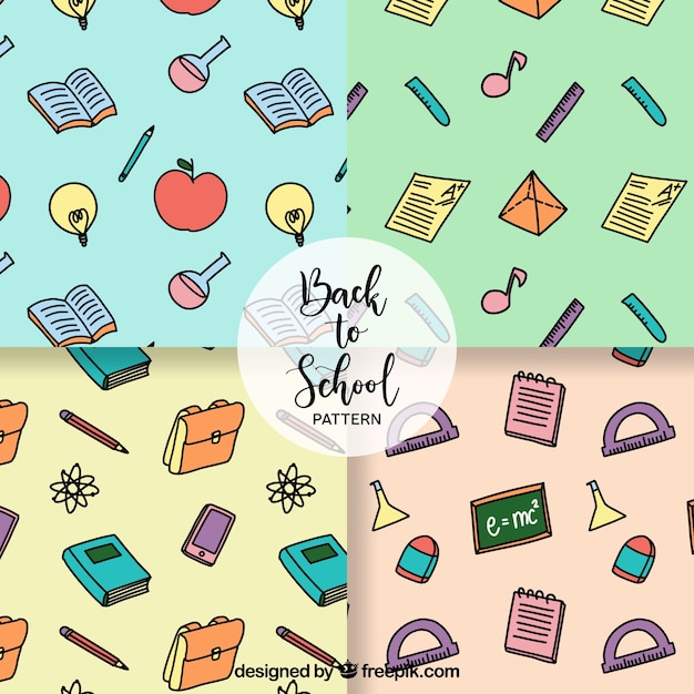 Back to school patterns collection