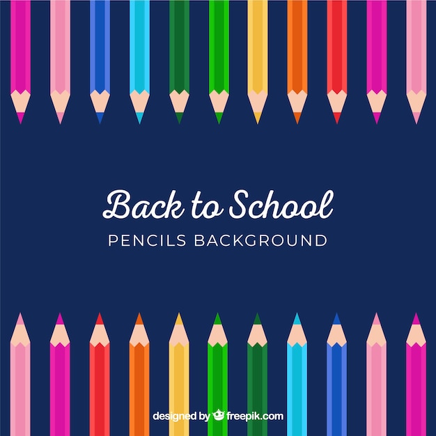 Back to school pencil background