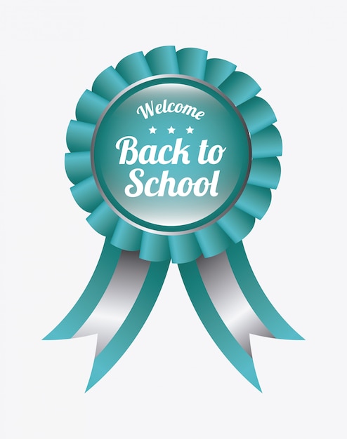 Free vector back to school ribbon