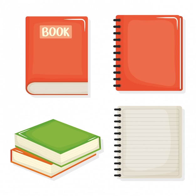 Free vector back to school set icons