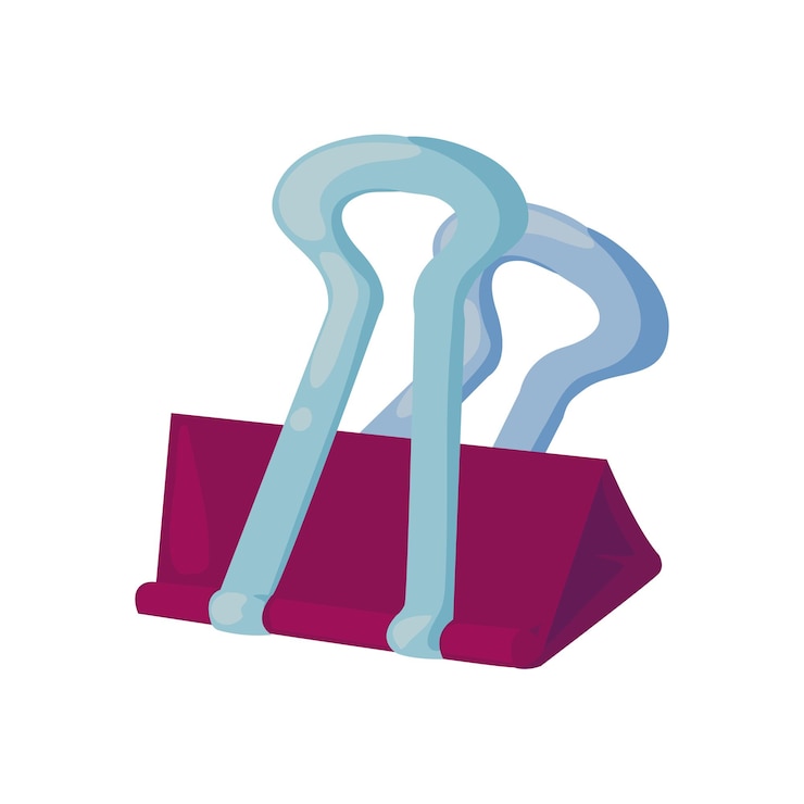 Free Vector back to school supply clip icon isolated