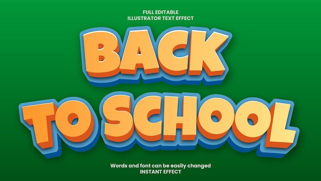 Back to School Text Effect