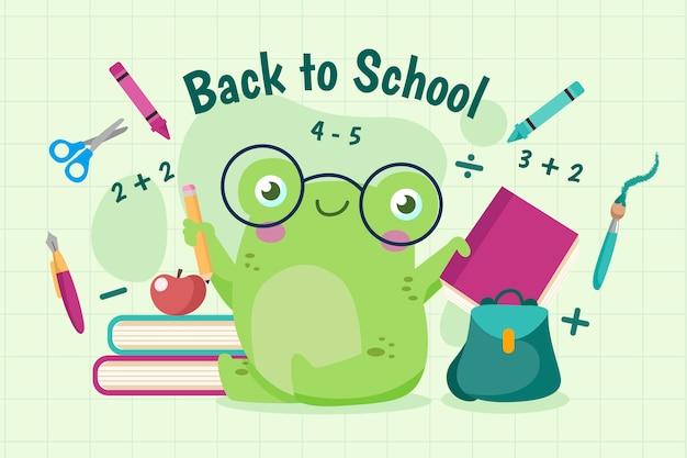 Free vector back to school wallpaper