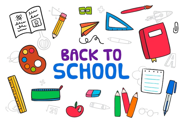 Free vector back to school wallpaper