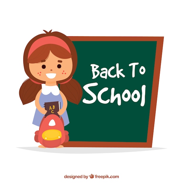 Back to school with happy children