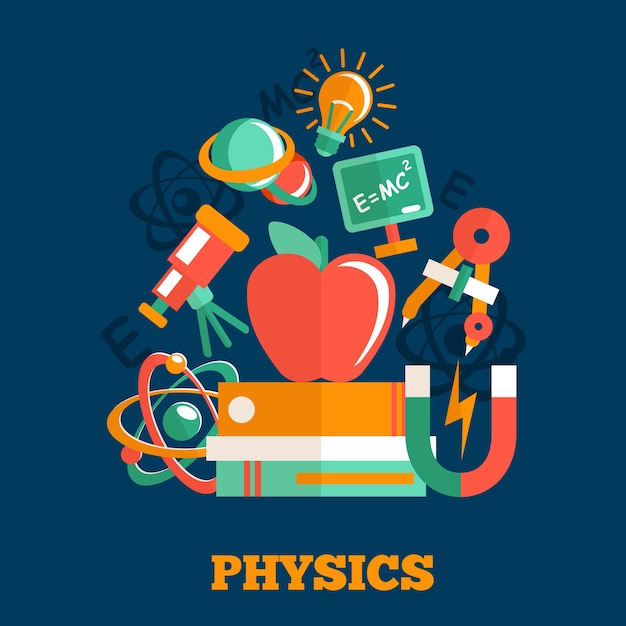 Free Vector | Background about physics