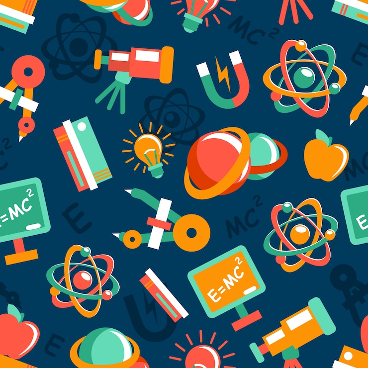 Free Vector background about science