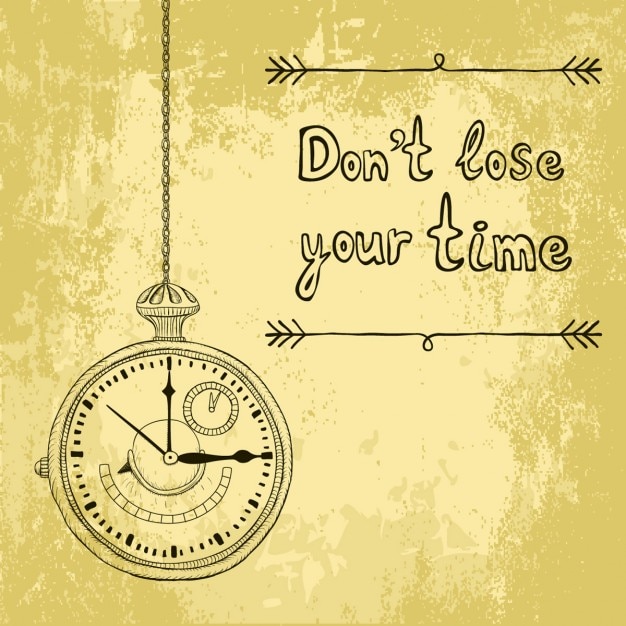 Free vector background about time