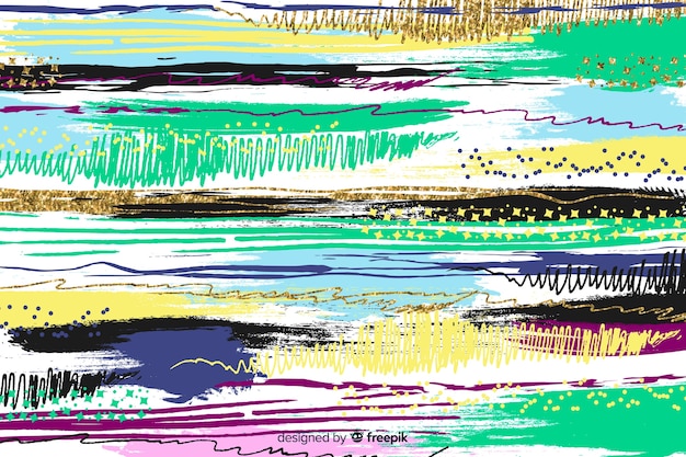 Free vector background abstract brush strokes