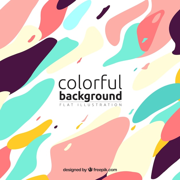Free vector background of abstract colored shapes