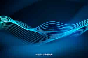 Free vector background abstract neon lines