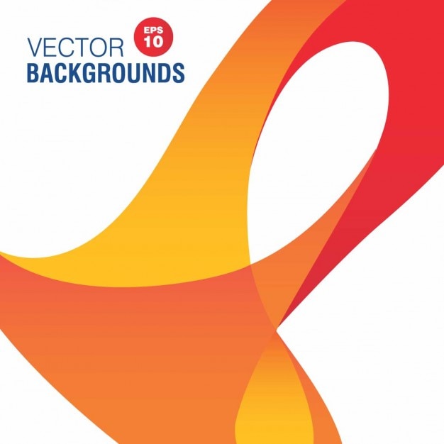 Free Vector background of abstract shapes in orange color