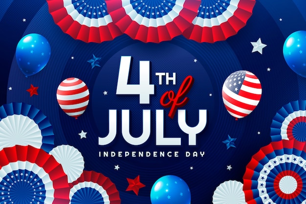 Background for american 4th of july celebration