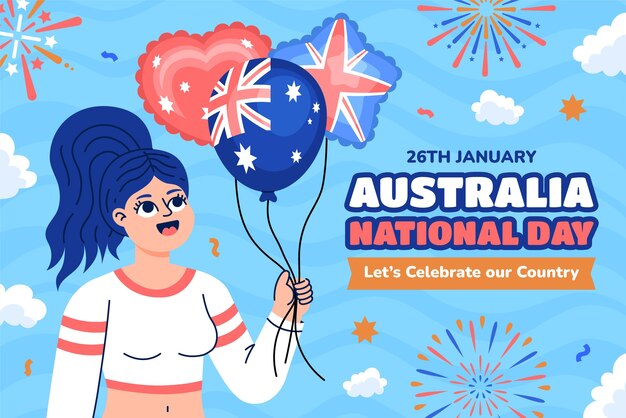 Background for australia national day celebration