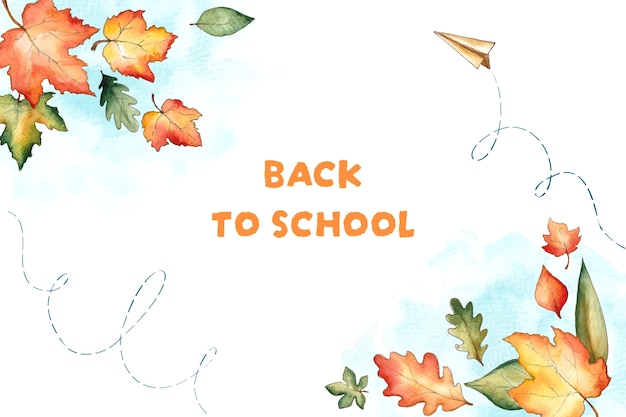 Free vector background for back to school season