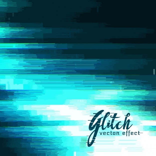 Free vector background in blue tones, glitch effect