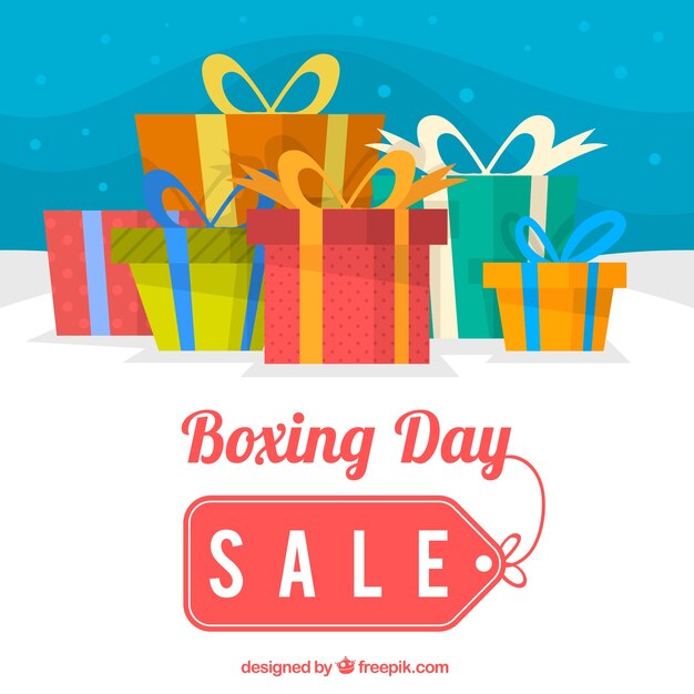 Background for boxing day sale