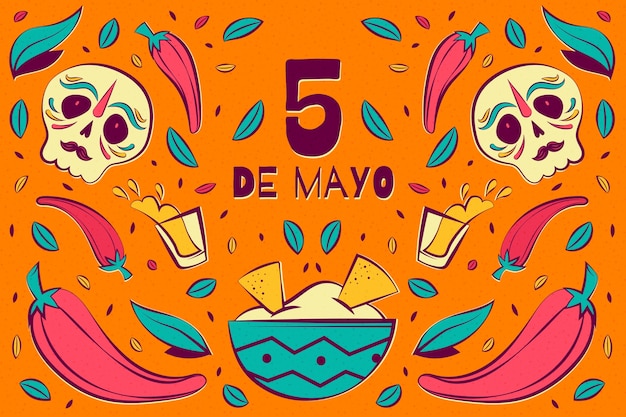 Background for cinco de mayo celebration